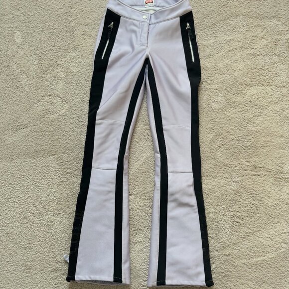 Jet Set Ski Pants, Lavender with Black Stripes, Size 0 - Picture 1 of 4